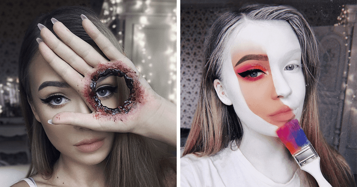 23-Year-Old Monika Mastered The Art Of Makeup For Halloween