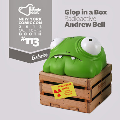 New York Comic Con 2013 Exclusive Radioactive Edition Glop in a Box Vinyl Figure by Andrew Bell