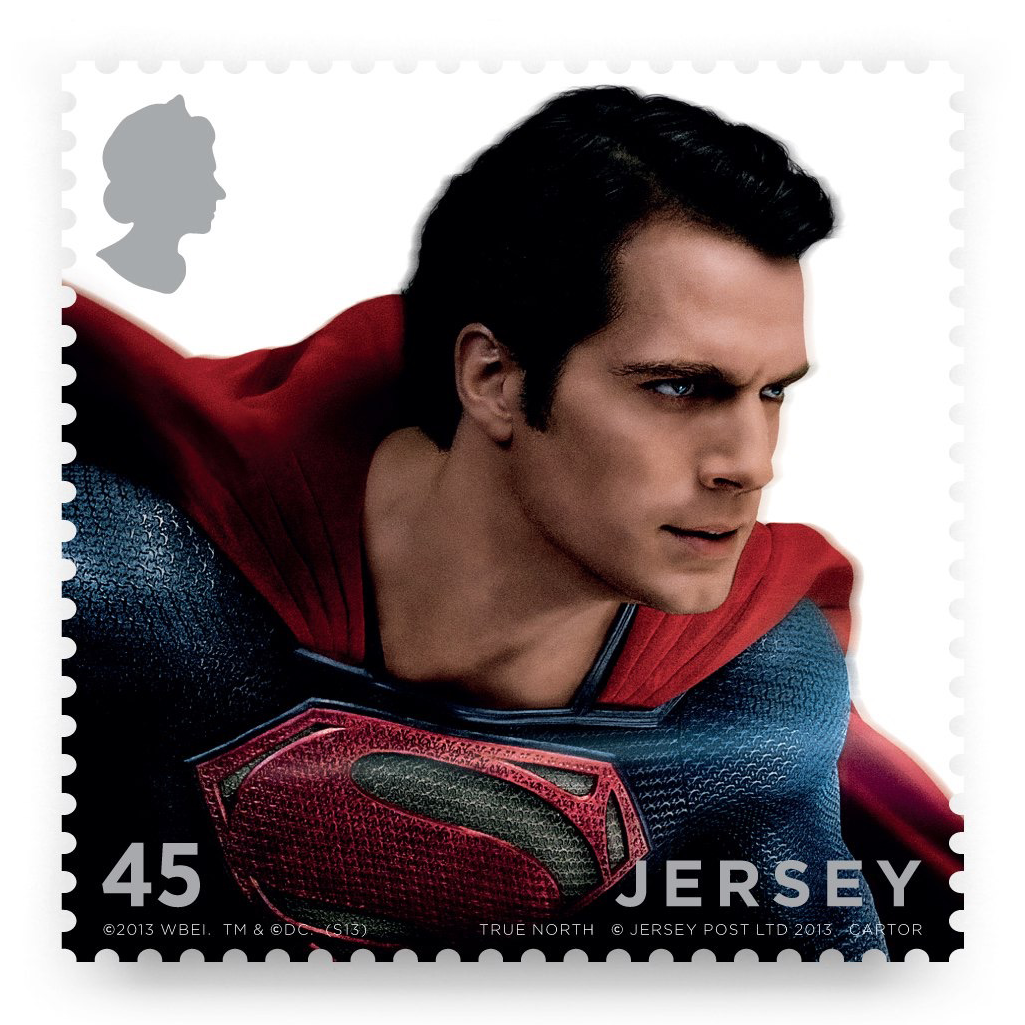 2013 Jersey Post : Man of Steel - 45p Stamp