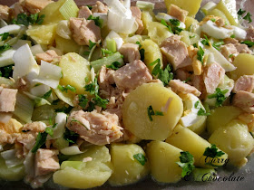 “Papas aliñás” andaluzas o aliño de patatas cocidas – Andalusian potato salad
