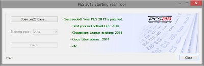 PES 2013 Starting Year Tool