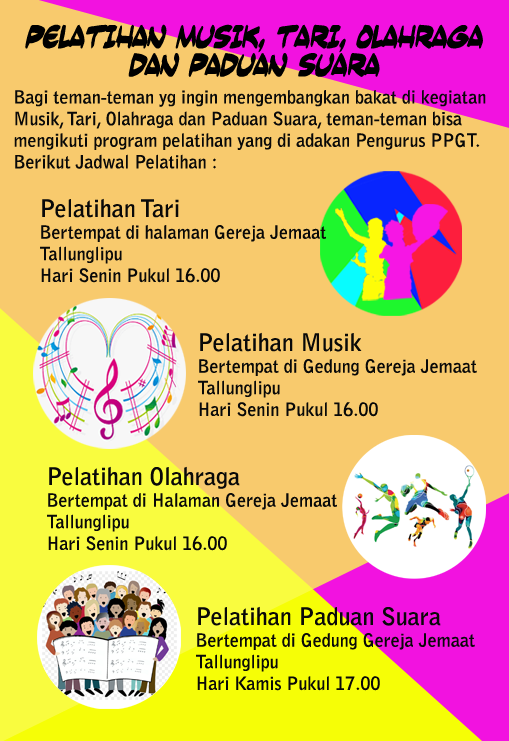 PROGRAM PPGT || PELATIHAN MUSIK, TARI, OLAHRAGA & PADUAN SUARA