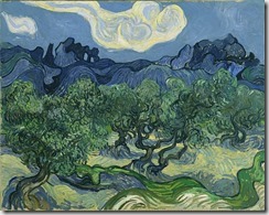 Vincent van Gogh. (Dutch, 1853-1890). The Olive Trees. Saint Rémy, June-July 1889. Oil on canvas, 28 5/8 x 36" (72.6 x 91.4 cm). Mrs. John Hay Whitney Bequest