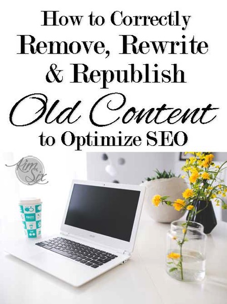 How to correctly delete, rewrite and republish old posts for SEO Opimization on blogger.  No broken links or duplicate content