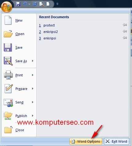 Cara mengubah measurement unit di word 2007 (mengubah 