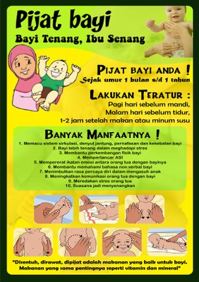 Kumpulan Poster Kesehatan: Pijat Bayi