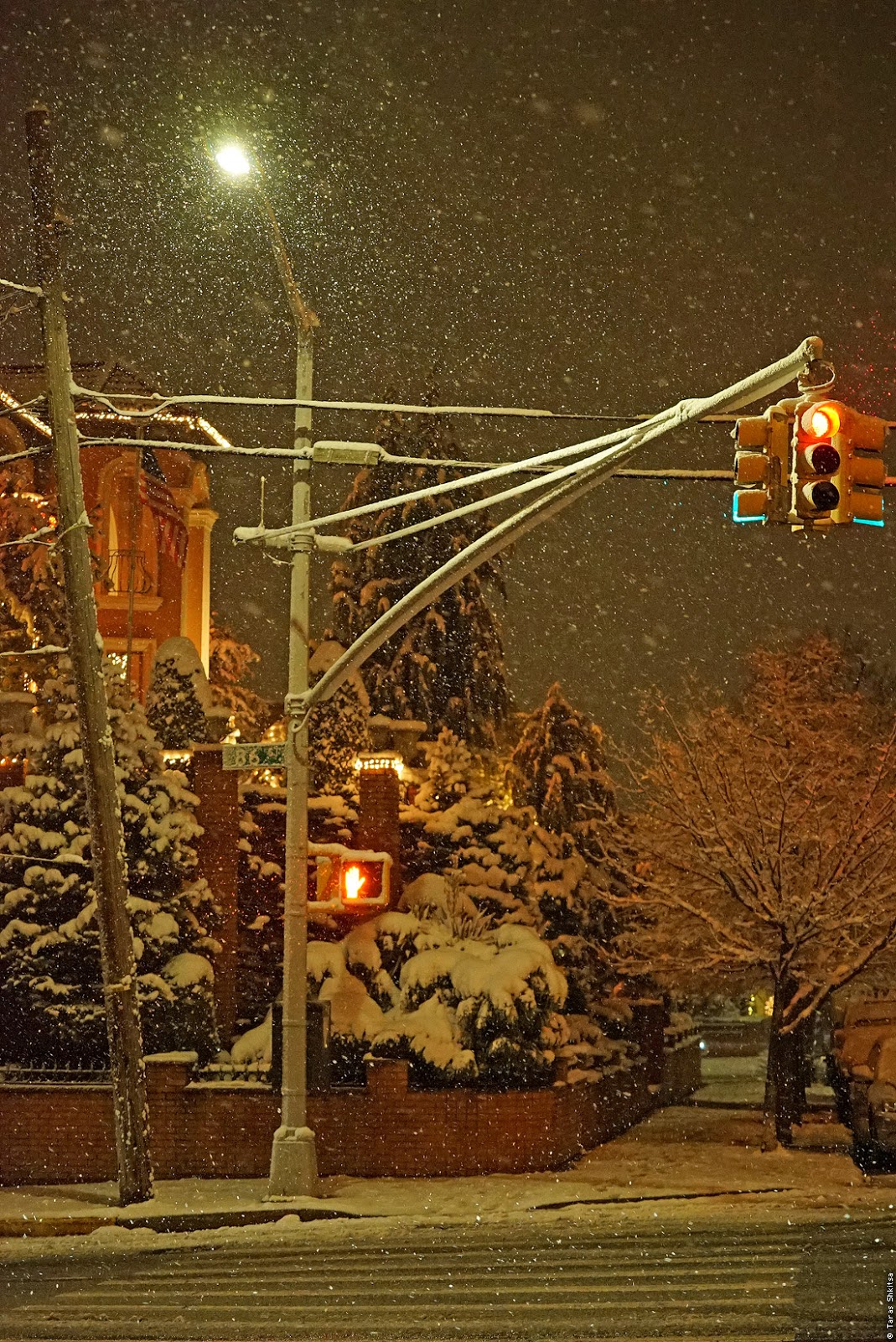 Bay Ridge. Brooklyn. Evening, winter