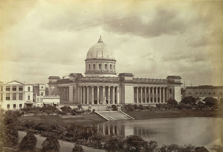 Lall Dighi and General Post Office (GPO) - Calcutta (Kolkata) 1875