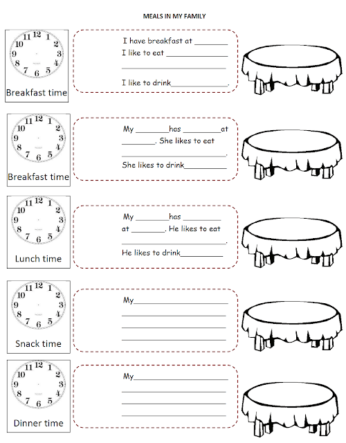 time English Zone: Fourth WORKSHEET Graders´  worksheet MEALS 9 zone grade TIME