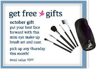 Free Mini-Eye Make up Brush Set and Case