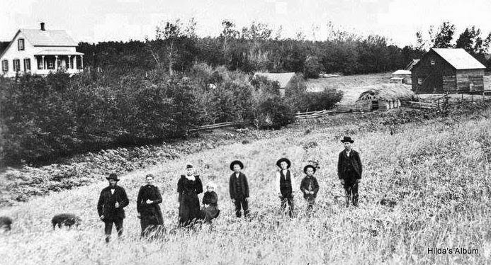 Diedrich Brunken Family and Homestead - Circa 1895