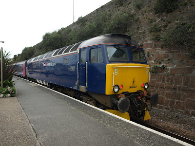 Class 57 - 57602 - Restormel Castle waiting to leave Penzance 17/6/2012