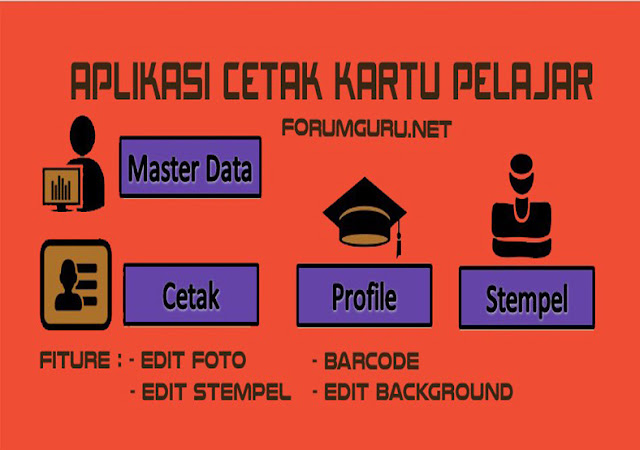 Aplikasi Cetak Kartu Pelajar Excel Fitur Lengkap Plus Barcode