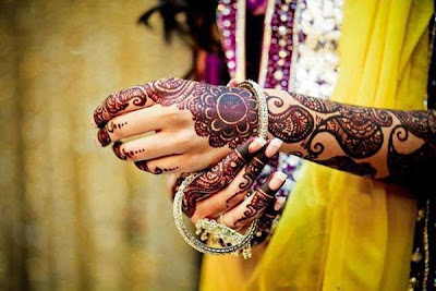 Latest Eid ul Fitr Henna Designs 2013 for Girls