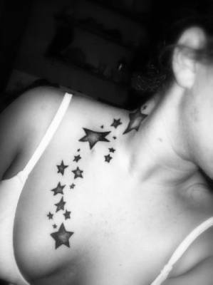 Point Star Tattoos on Point Or A Beginning Of A Cool Back Tattoo Design