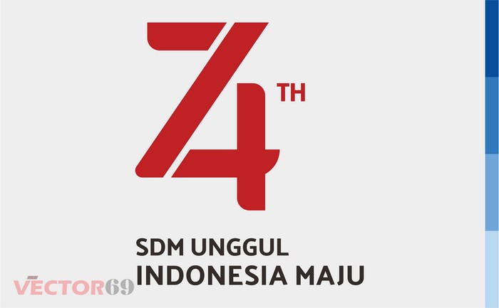 Logo HUT RI ke 74 Tahun 2019 SDM Unggul Indonesia Maju - Download Vector File EPS (Encapsulated PostScript)