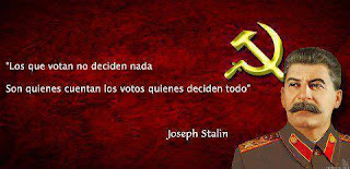 Resultado de imagen de IMAGEN DE JOSE STALIN SOBRE LOS VOTOS Y VOTANTES