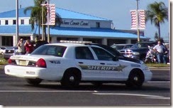 Officer Charles Kondek funeral procession along highway 19, Tarpon Springs Holiday area