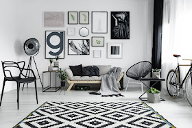 Modern living room design interior