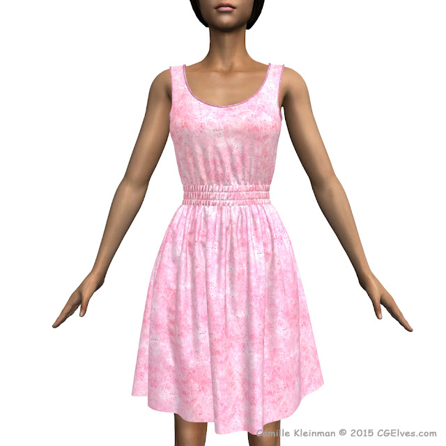 Marvelous Designer 5 Gathered Dress 