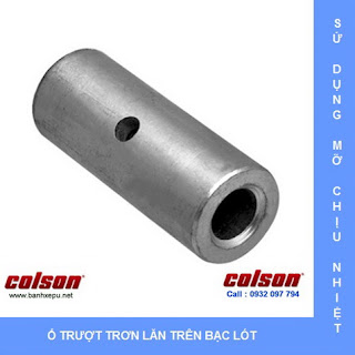 Bánh xe nhựa chịu nhiệt Colson 3 inch xoay khóa | A2-3346-52HT-BRK4 www.banhxeday.xyz