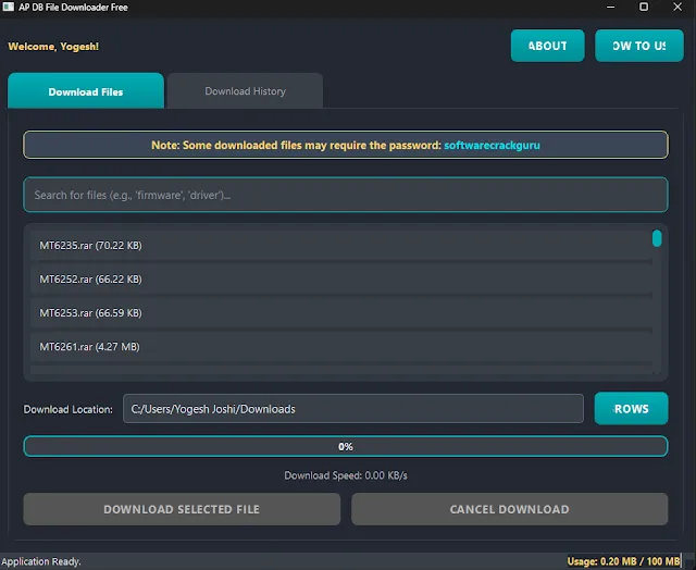 AP DB File Downloader V1.0