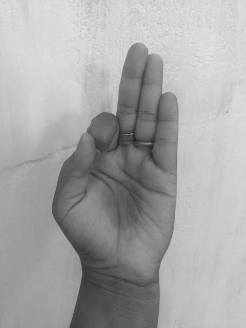 back mudra for left hand