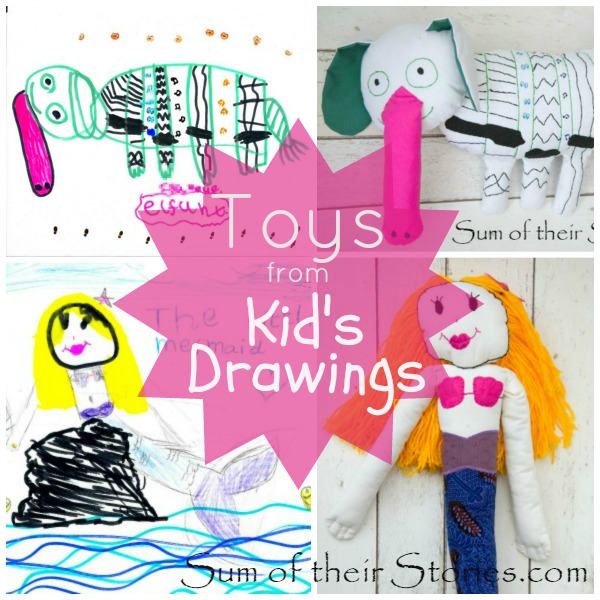 how to make toys from children's drawings