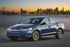 Front 3/4 view of the 2016 Acura ILX 