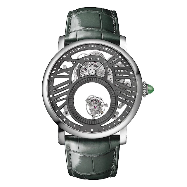 Rotonde de Cartier Skeleton Mysterious Double Tourbillon