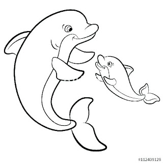 Printable Dolphin Coloring Pages Free