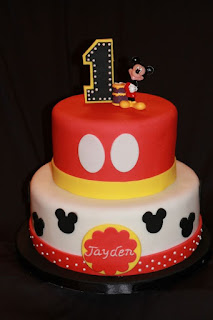 ideas de tartas o pasteles para fiesta cumpleaños Mickey Mouse 9