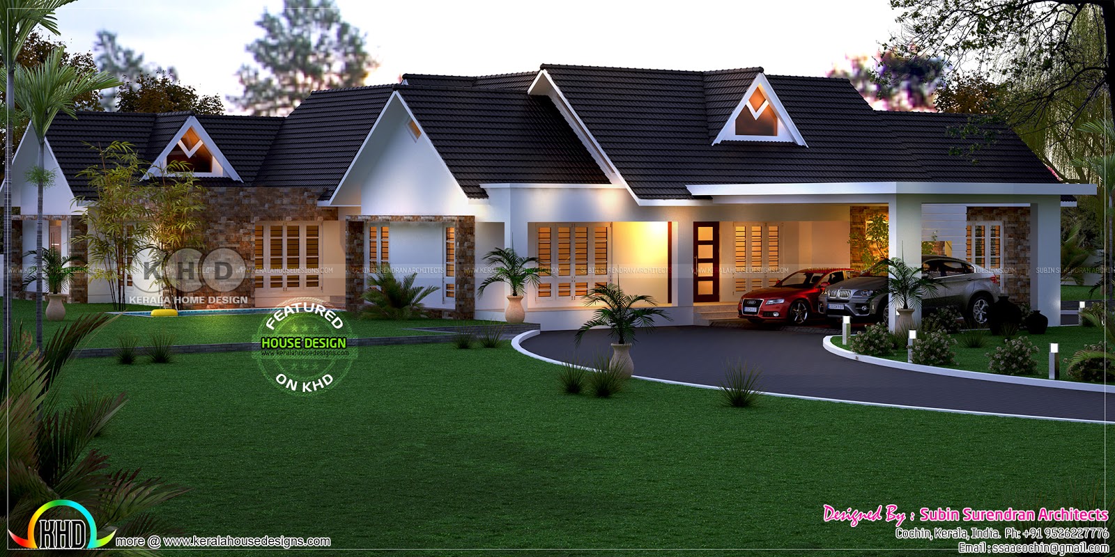 3d house  plan  elevation  Kerala home  design and floor  plans 