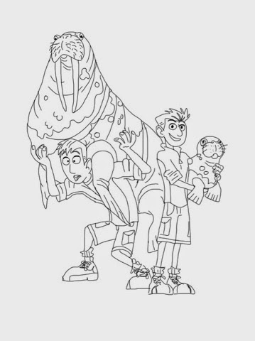 Desenhos para Colorir Aventuras com os Kratts – Imagens para Imprimir