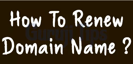 How To Renew Domain