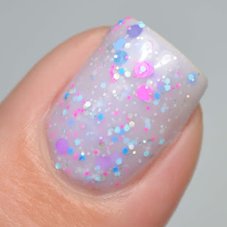 purple crelly glitter nail polish