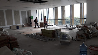 Pengerjaan Screeding dan Finish Trowel, Graha Rubina, Kuningan - Jakarta