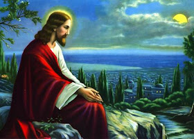 Jesus Prays Wallpaper