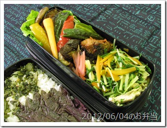 焼肉の残り弁当(2012/06/04)