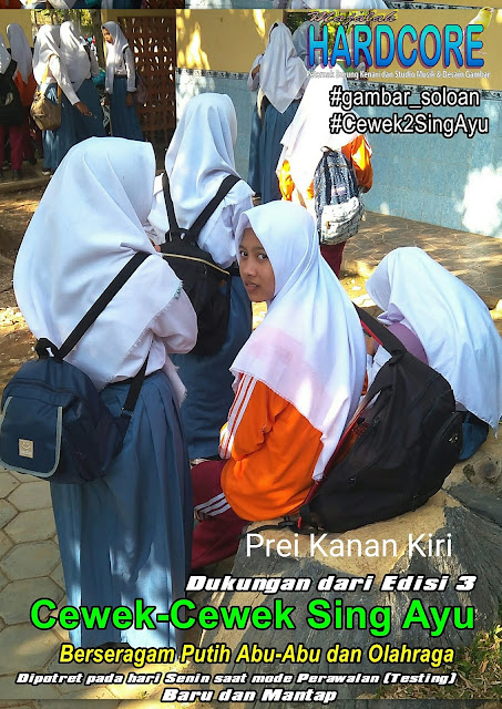 Gambar Siswi SMA Negeri 1 Ngrambe versi Prei Kanan Kiri - Album Gambar Soloan