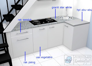 Kitchen Set Bawah Tangga