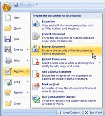 Cara memproteksi Data Microsoft Office