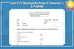 Soal Uts Matematika Kelas 6 Semester 1 [Lengkap]