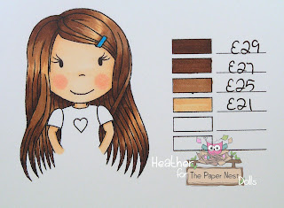 Heather Huggins - The Paper Nest Dolls - Copic Hair Color