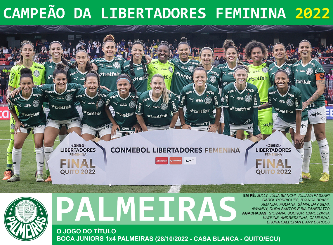 Palmeiras Campeão Paulista Feminino 2022