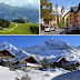 Kitzbühel - cidade medieval mágica do Esqui em Tyrol, Alpes Austríacos