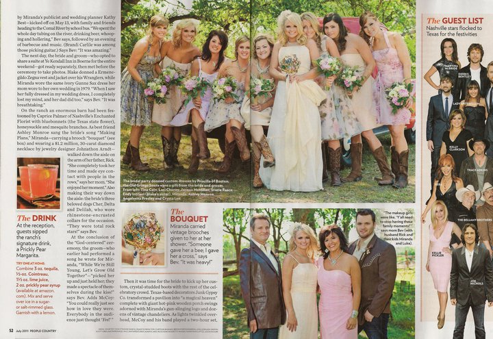 Kootenay Wedding Real Wedding Blake Shelton Miranda Lambert