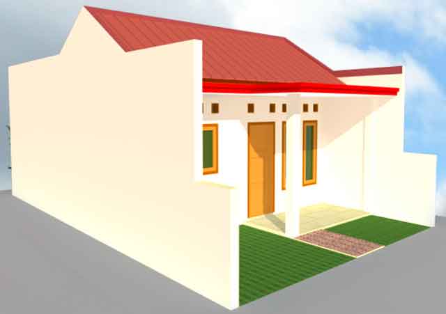 Desain Renovasi Denah Rumah Type 21/60, KPR-BTN | Gambar ...
