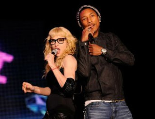 Madonna With Pahrell Williams