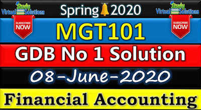 MGT101 GDB No 1 Solution Spring 2020